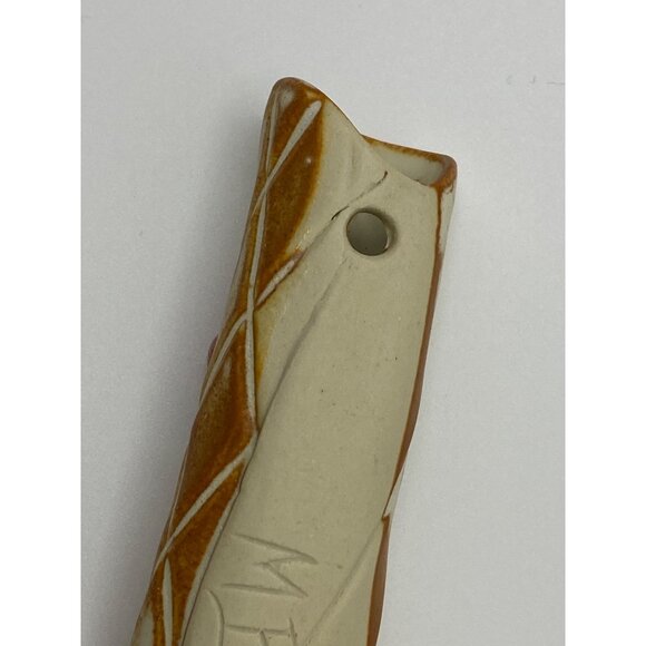 Handmade Ceramic Wall Pocket With Swirl Detailing - Picture 8 of 9